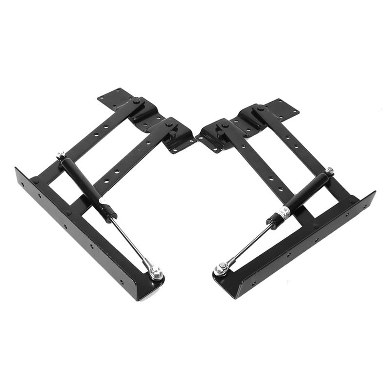 Garosa 1Pair Gas Hydraulic Folding up Top Table Coffee Table Lifting Frame Desk Mechanism Hardware Fitting Hinge Spring Standing Desk Frame Rack Hinge Rack Bracket - Image 5
